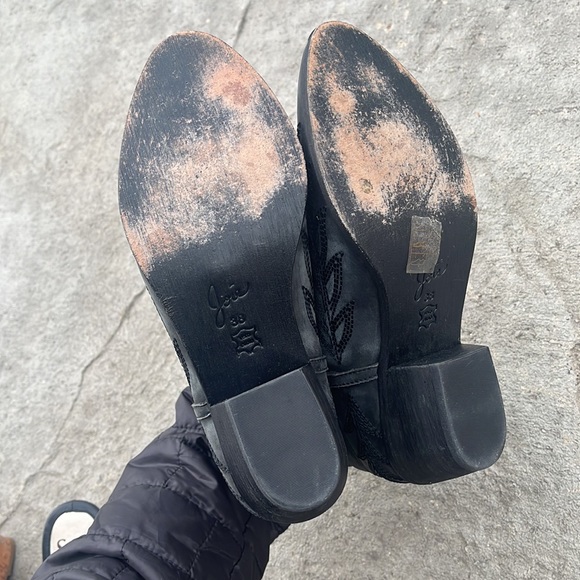 Joie Ajax Black Leather Embroidered booties size womens 38 - Picture 7 of 8